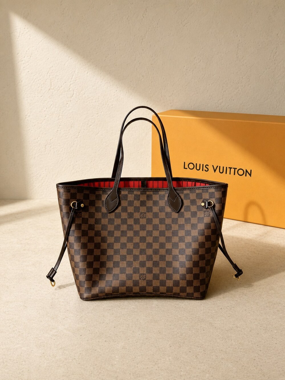 Louis Vuitton Brown Coated Canvas Carryall Tote | Neverfull